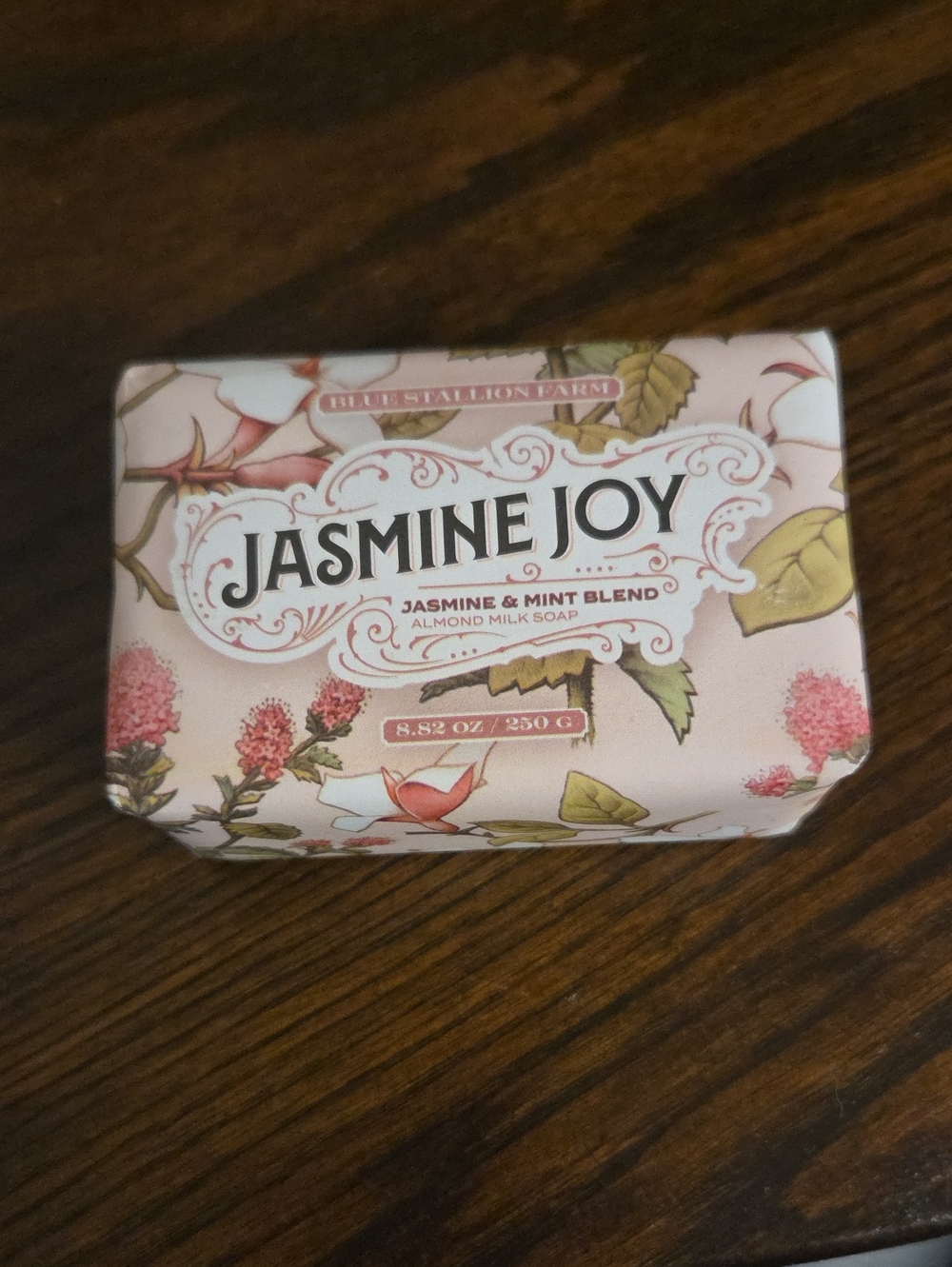 Jasmine Joy Bar Soap - Pink Floral Packaging
